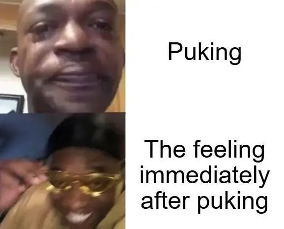 The best feeling of all time.