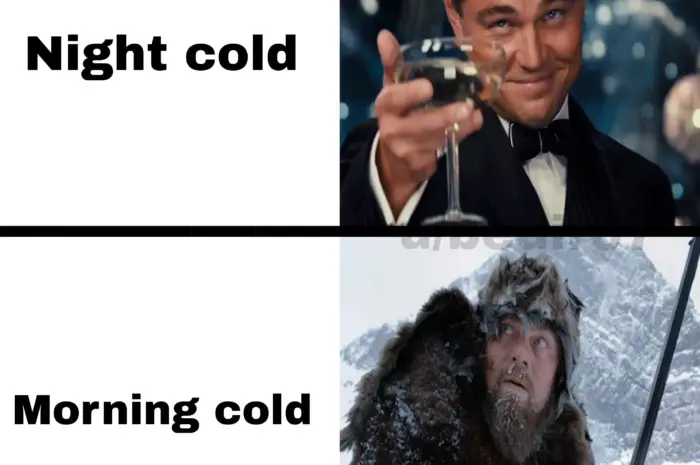 morning cold + 7:30 alarm is torture