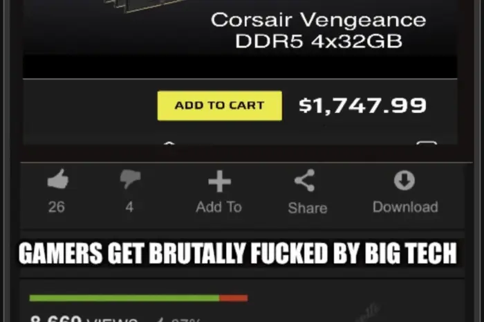 Anybody seen RAM prices lately?