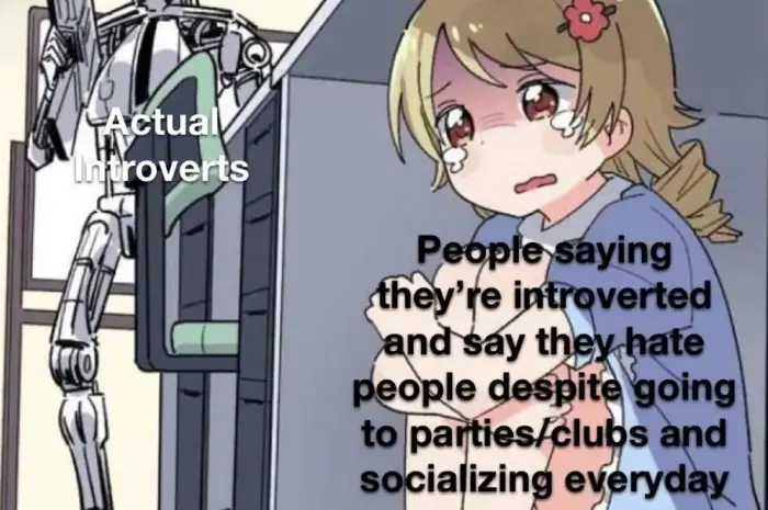 “I’m so weird/quirky I hate people”