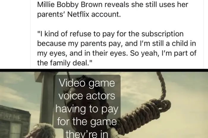 Being an Actor (even in major roles) doesn’t always mean free stuff that you’re in sadly.