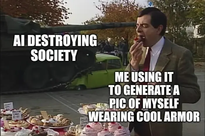 Might as well have some fun until the collapse