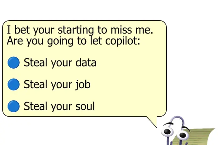 Come back clippy!