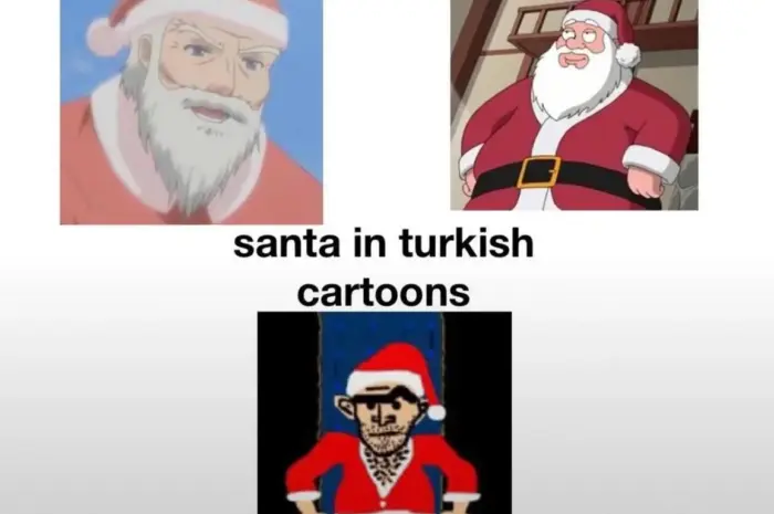 Santa in Turkish cartoons