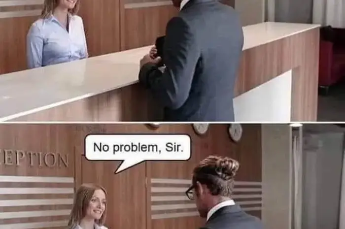 When it is a lobby and the clients ask about the room number