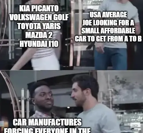 imagine trying to live normally without having to spend 2 mortgages on a vehicle