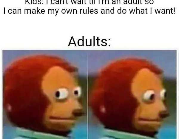 When freedom comes with bills and stress.