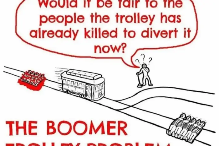 Boomer trolley problem