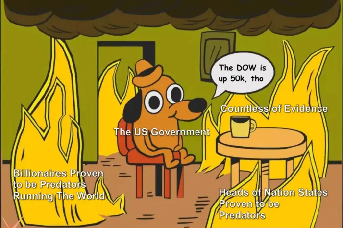 The DOW is up 50,000