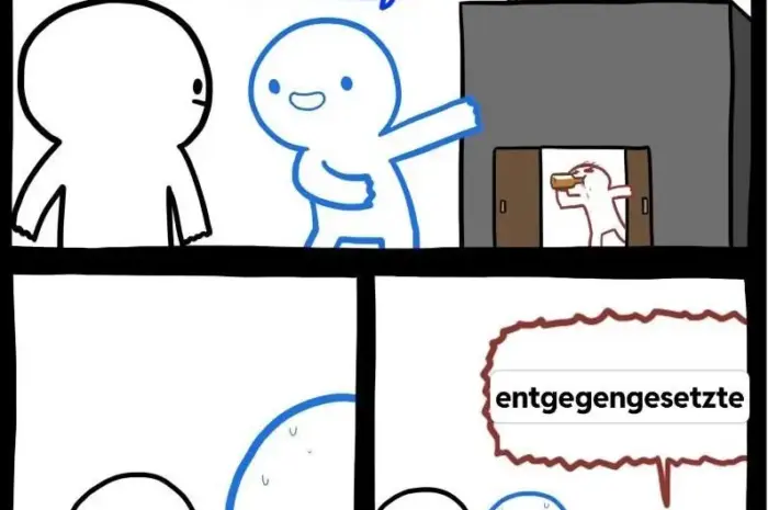It means opposite