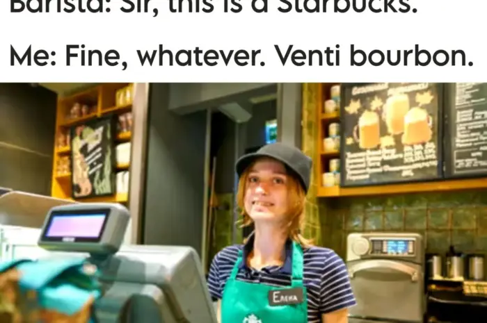Poor barista doesn’t know about venti bourbons