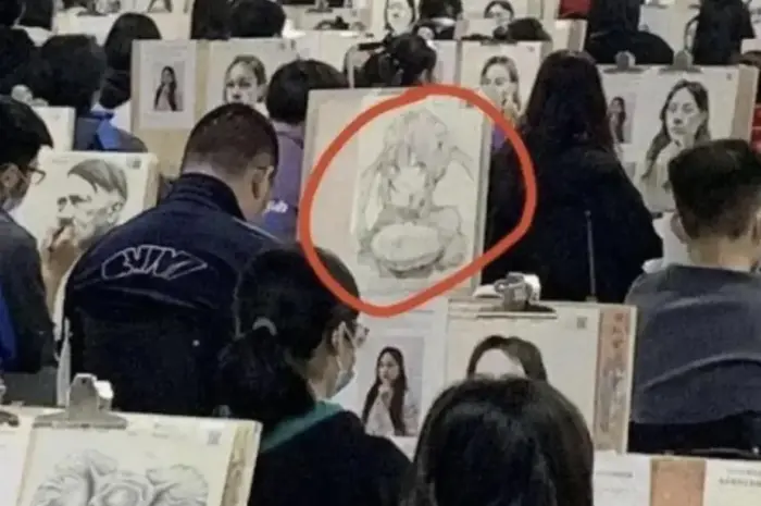 Red circle