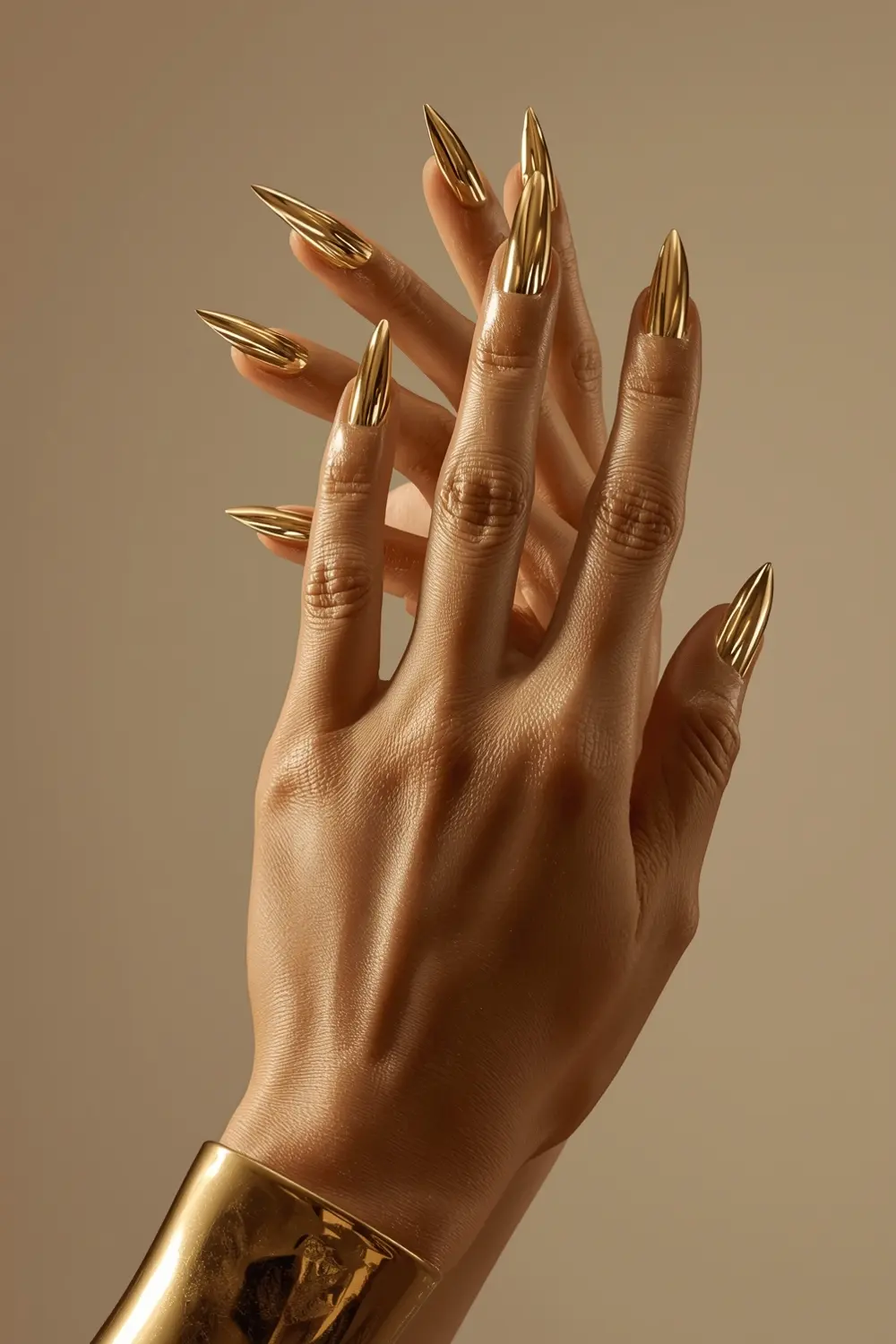 10. Full-Coverage Mirror Chrome Manicure