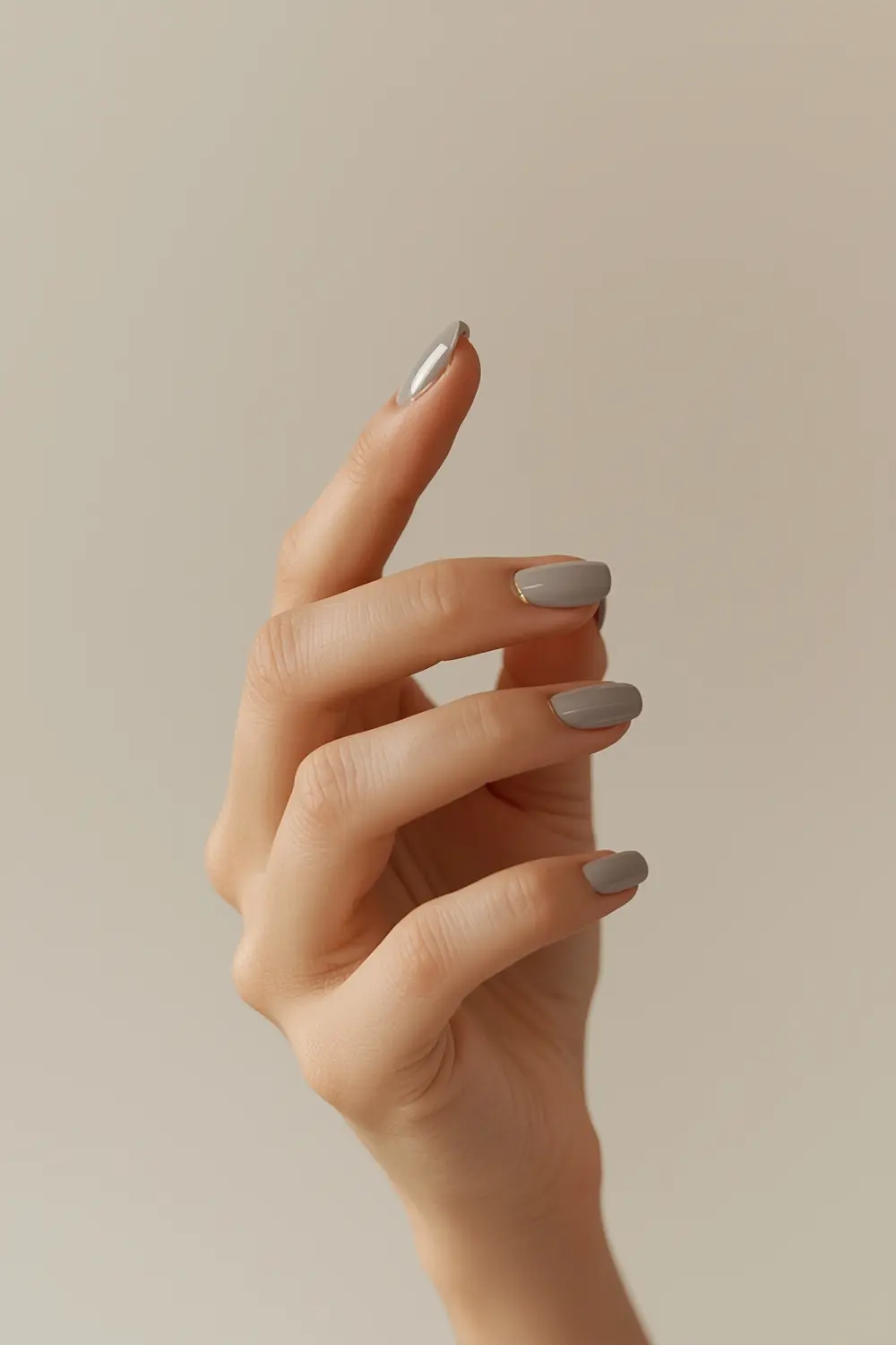 10. Minimalist Gold Chrome Dots