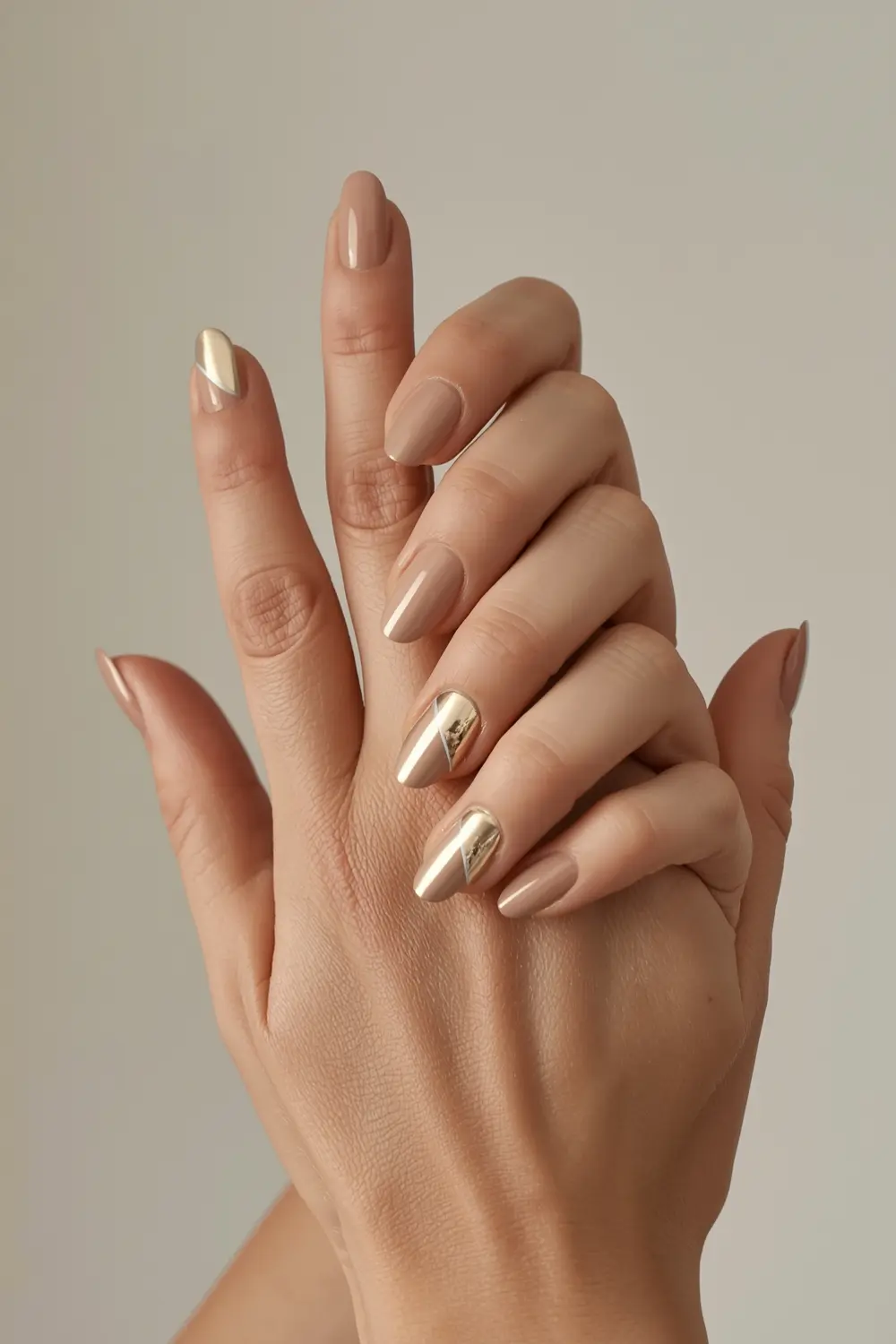 10. Minimalist Gold Tip Accent