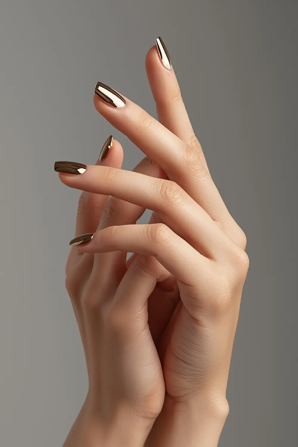 2. Chrome French Tip Reinvented