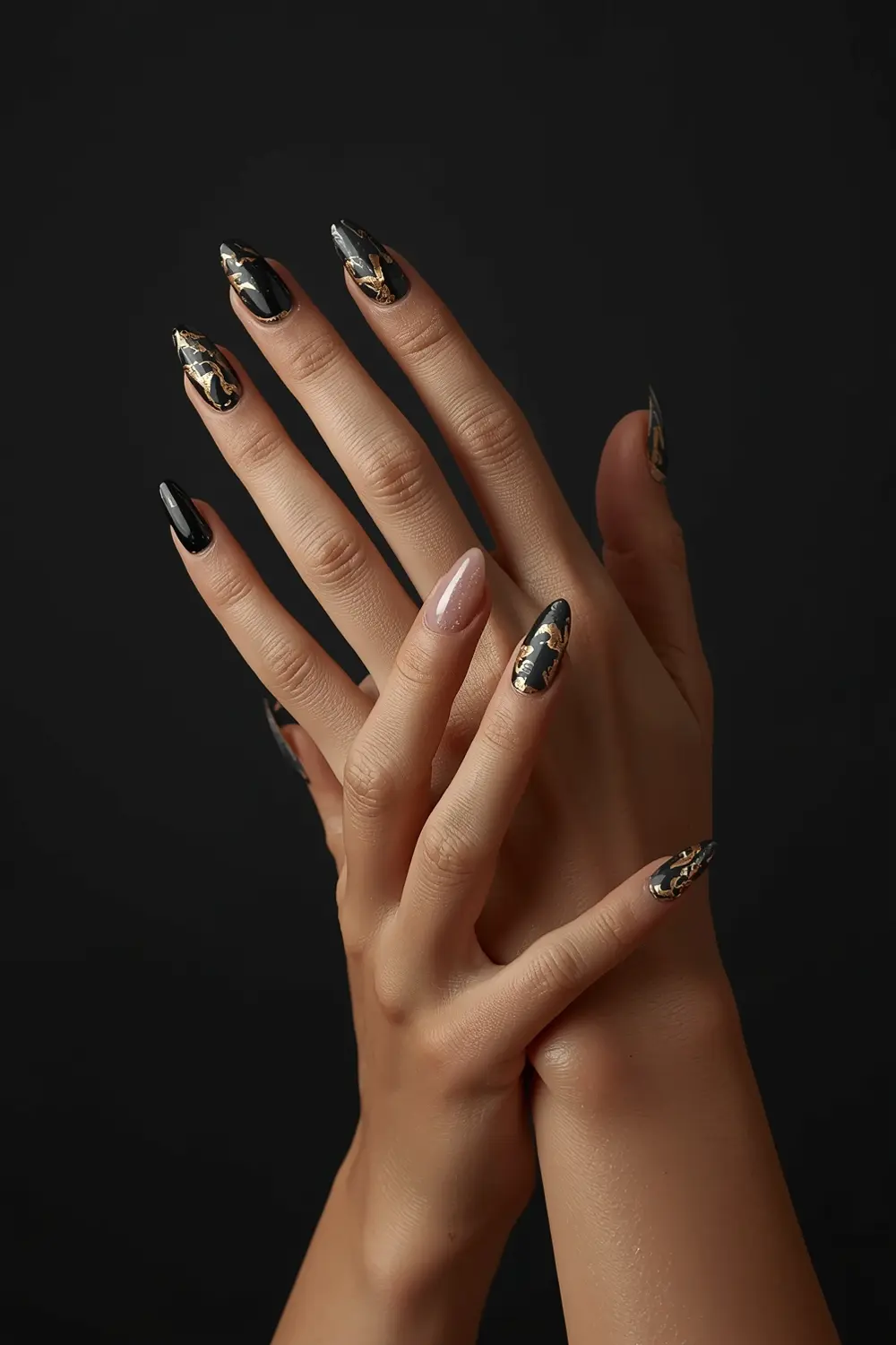 2. Galactic Gold Marble Swirl