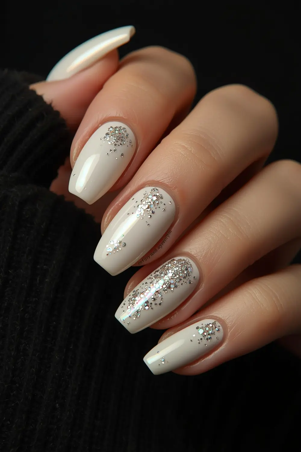 3. Celestial Micro-Glitter Constellation