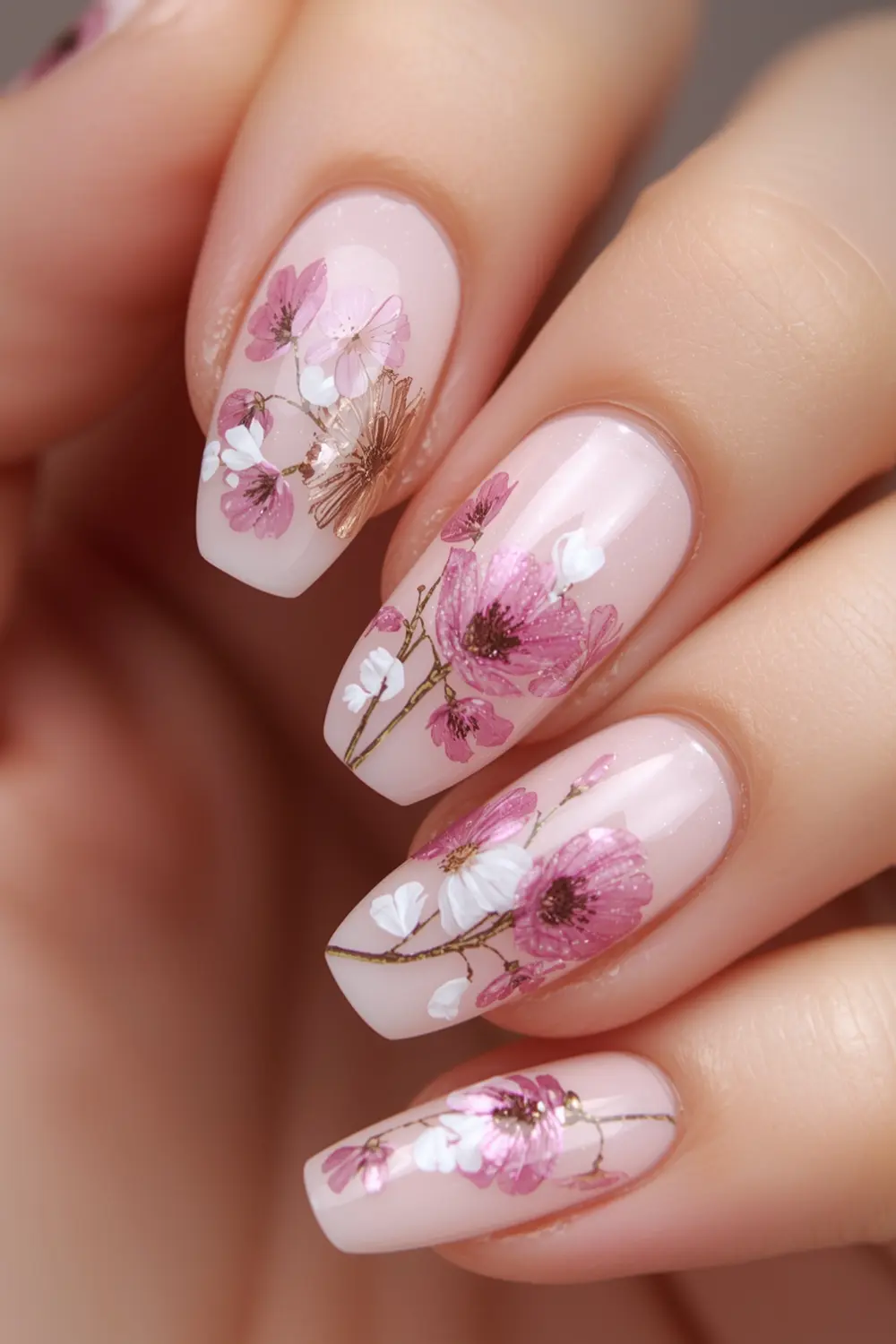 3. Glazed Donut Meets Pressed Flowers