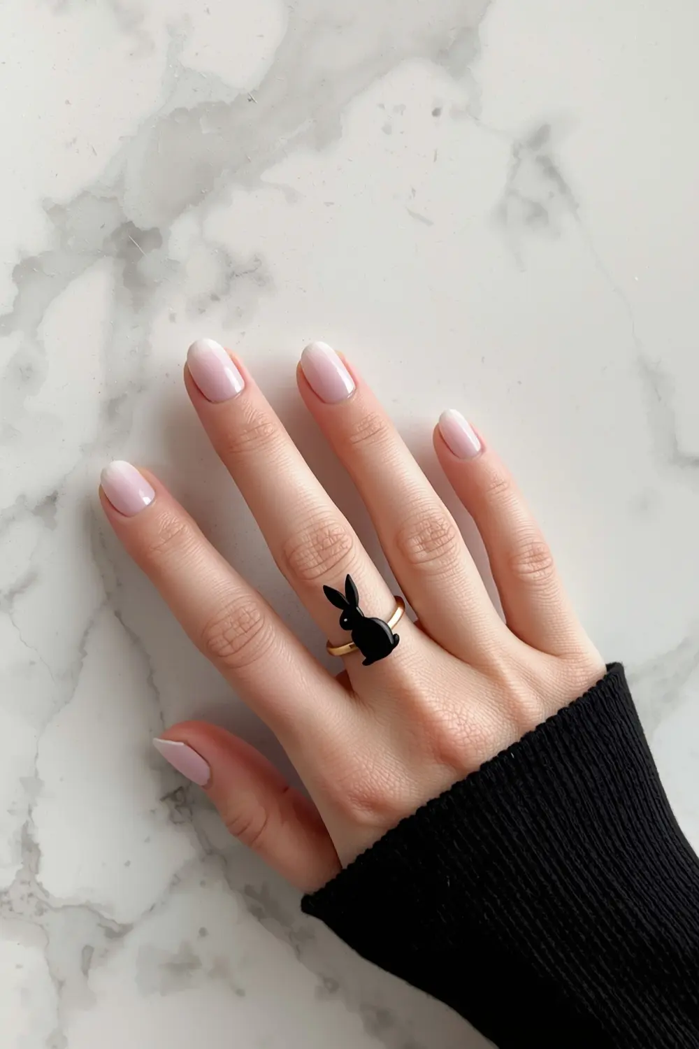 3. Graphic Negative Space Bunnies