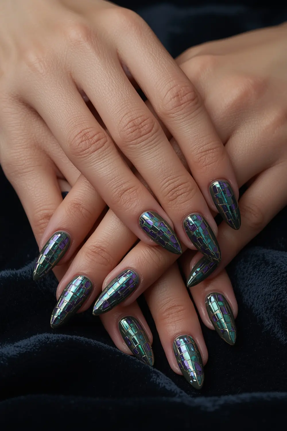 4. Jewel-Toned Mosaic Glass