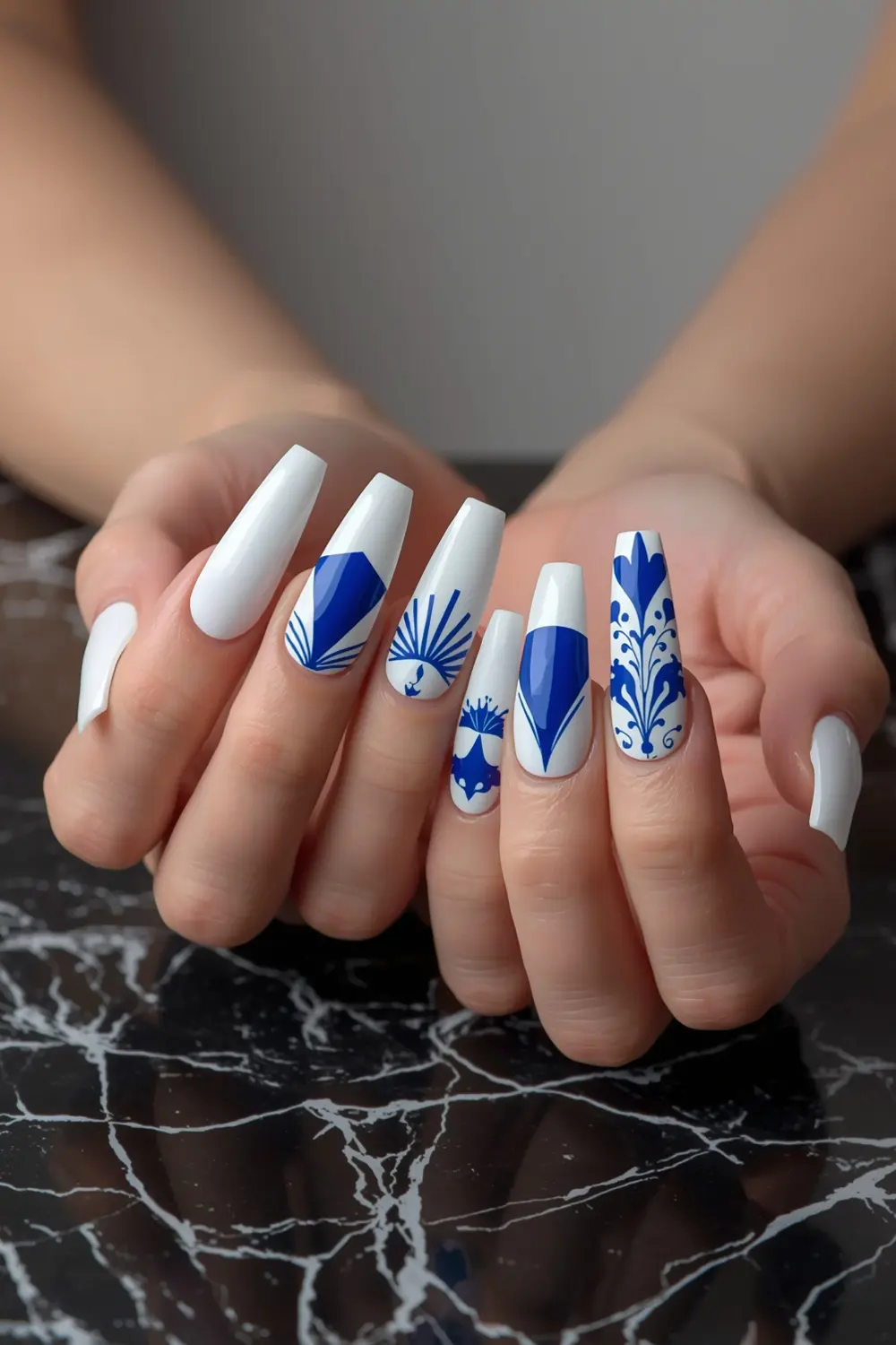 5. Art Deco Fan & Florals