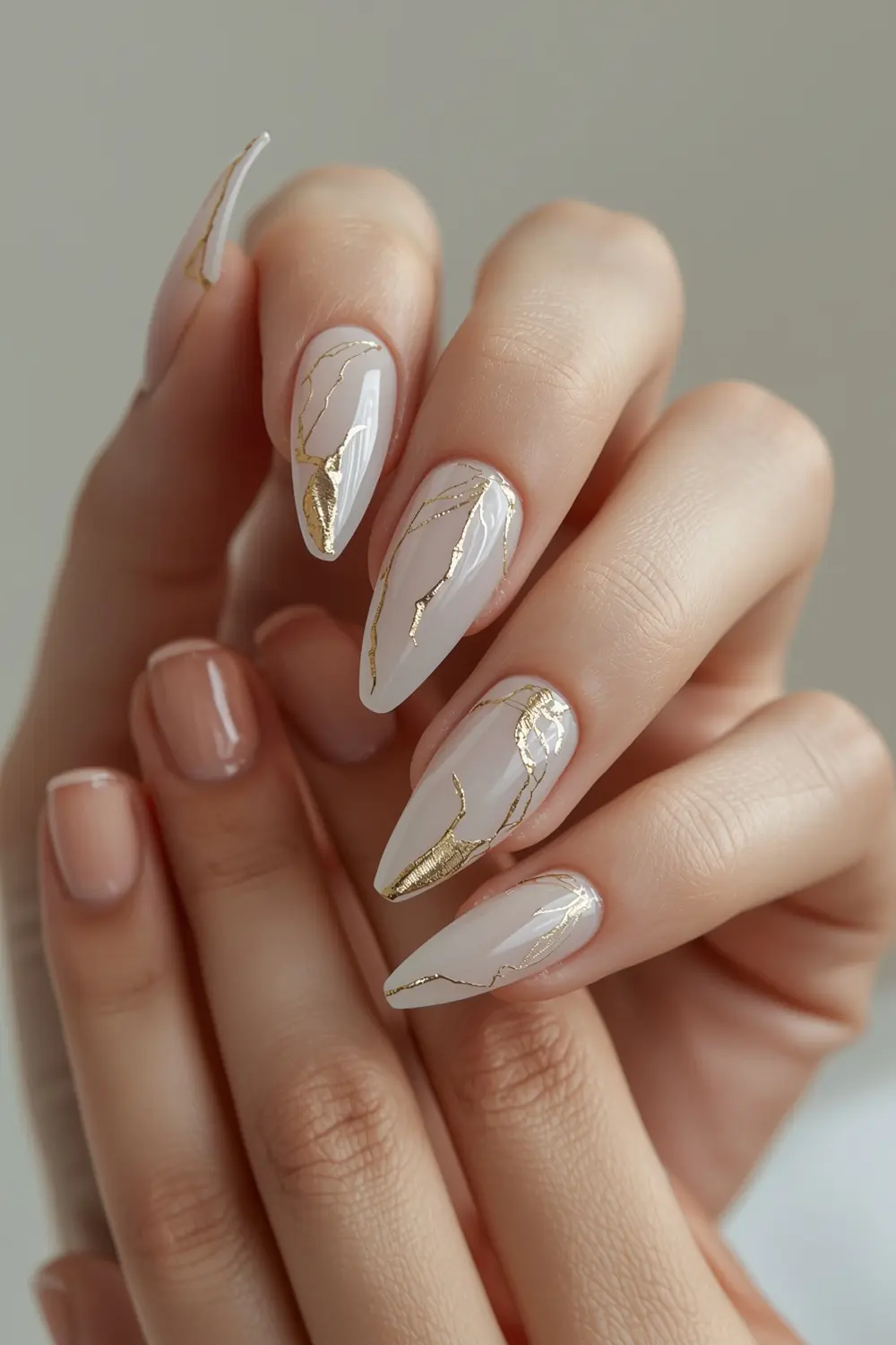 5. Gold Chrome Marble Veins