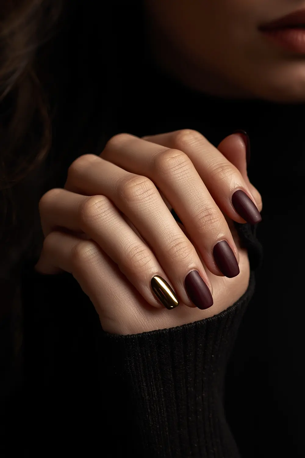 6. Gothic Glam Gold Chrome & Velvet