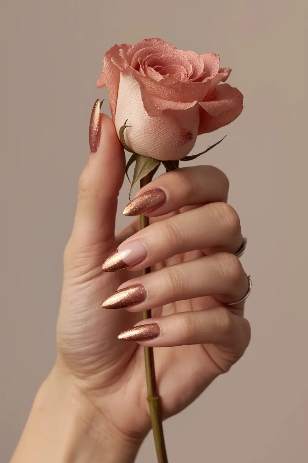 6. Gradient Ombré from Rose to Gold