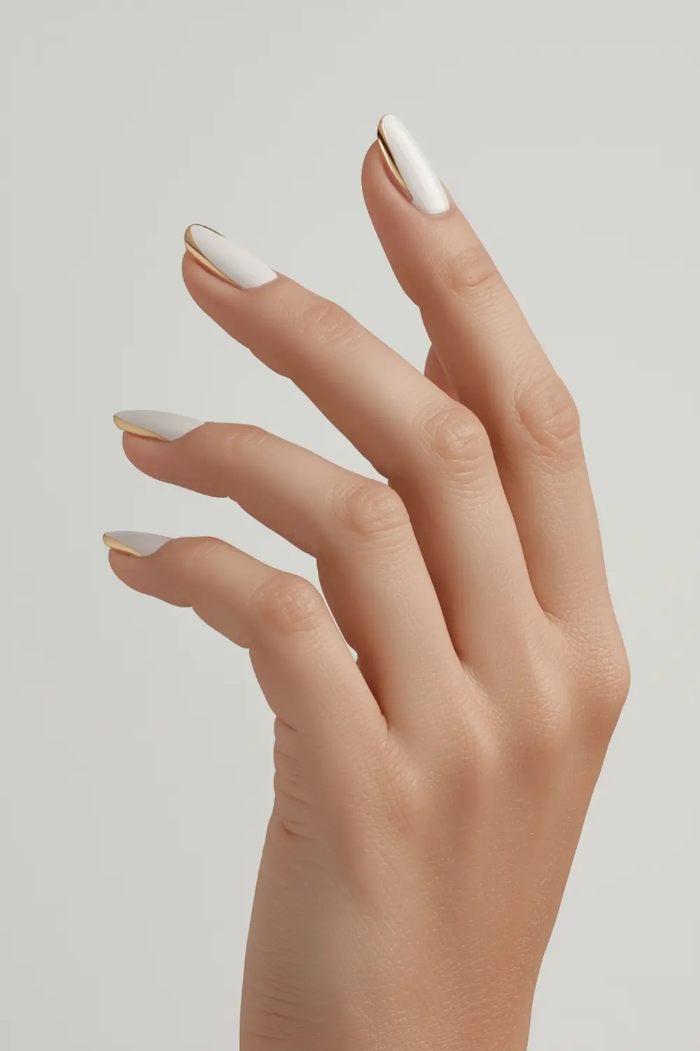 6. Negative Space Chrome Waves
