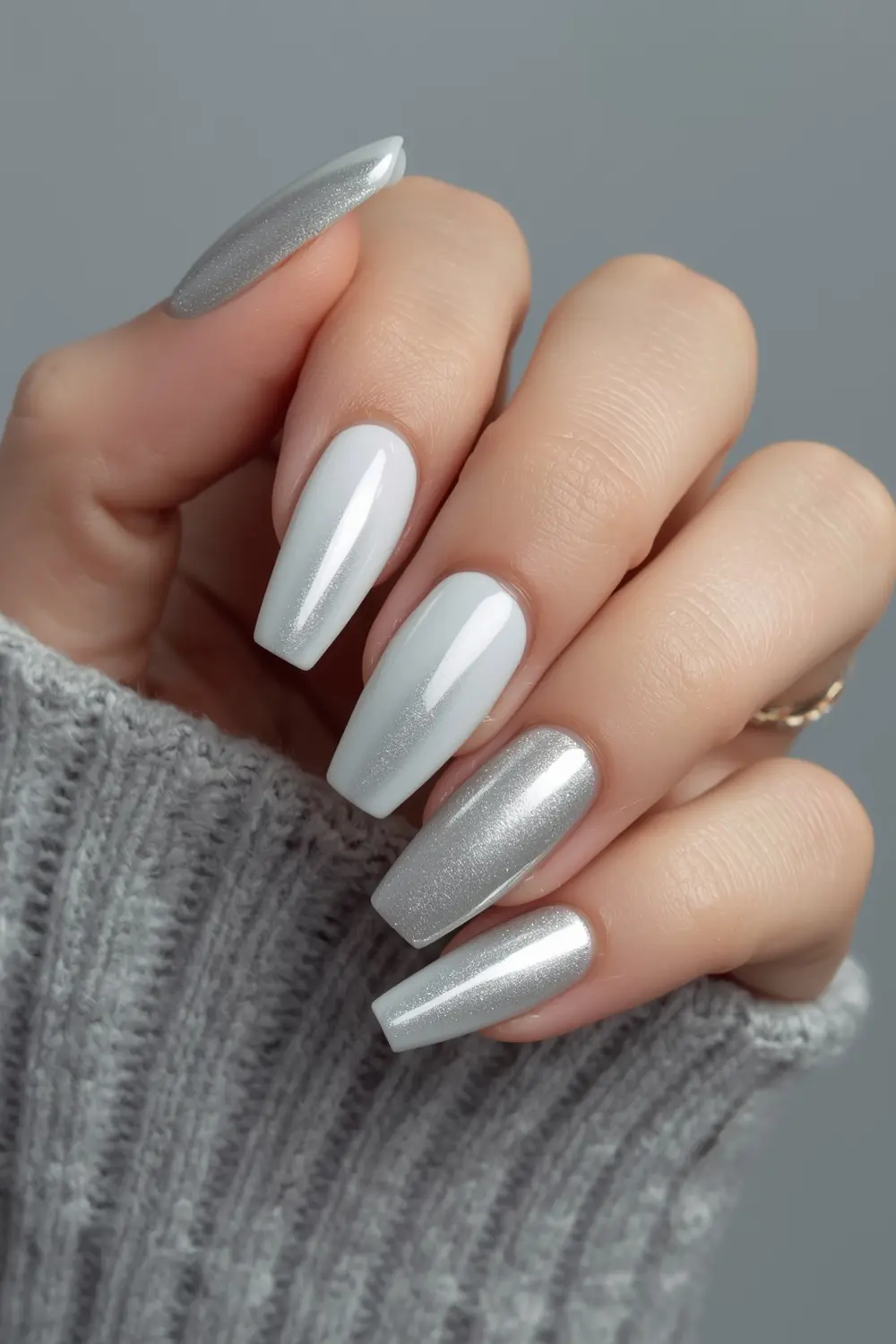 7. Ethereal Chrome Ombré Fade