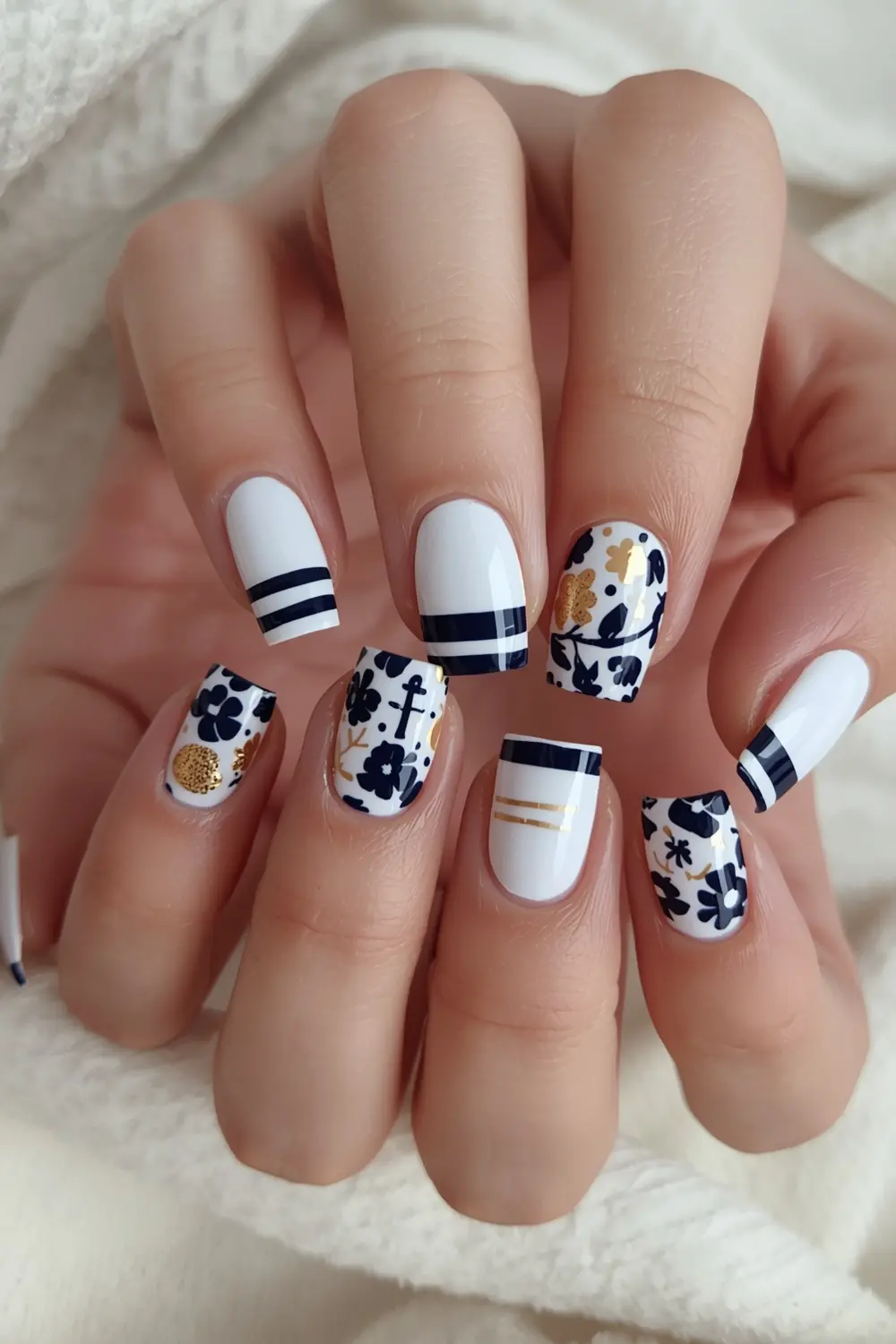 8. Sailor's Knot: Nautical Blue Florals