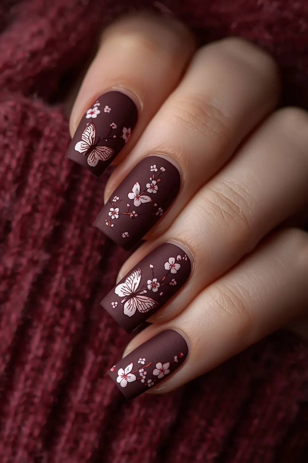 8. Velvet Matte Butterflies & Blossoms