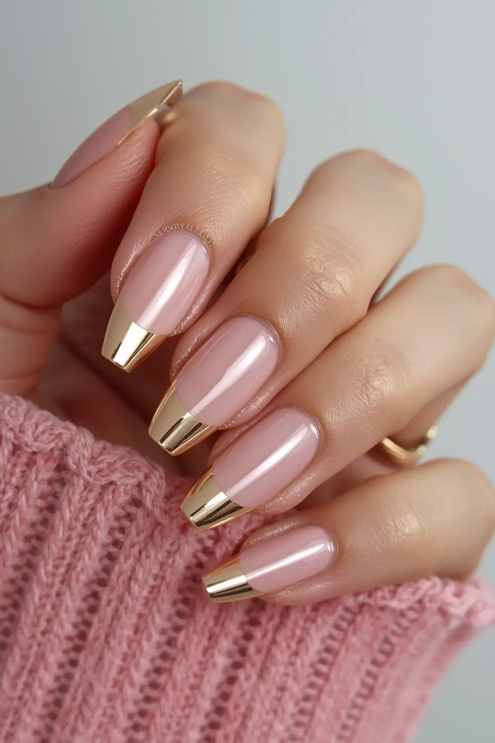 9. Chrome French with a Twist