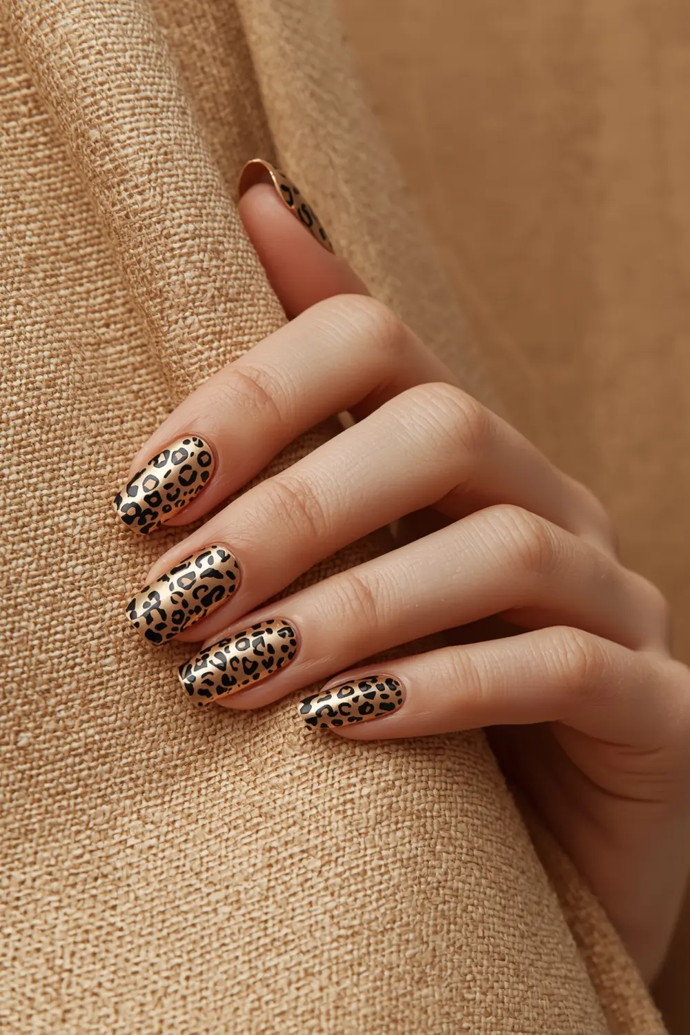 9. Gold Chrome Animal Print