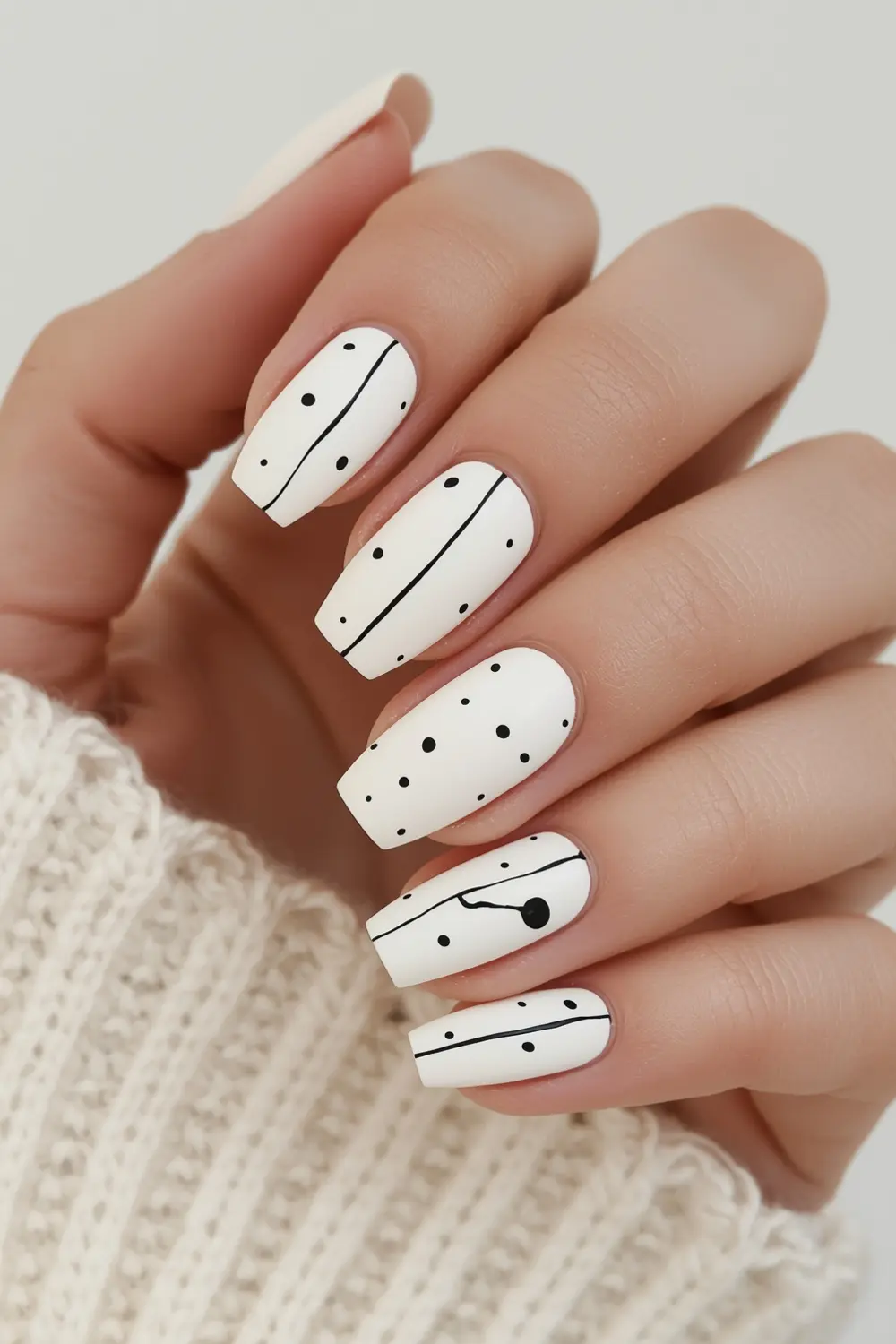 9. Minimalist Line Art & Dots