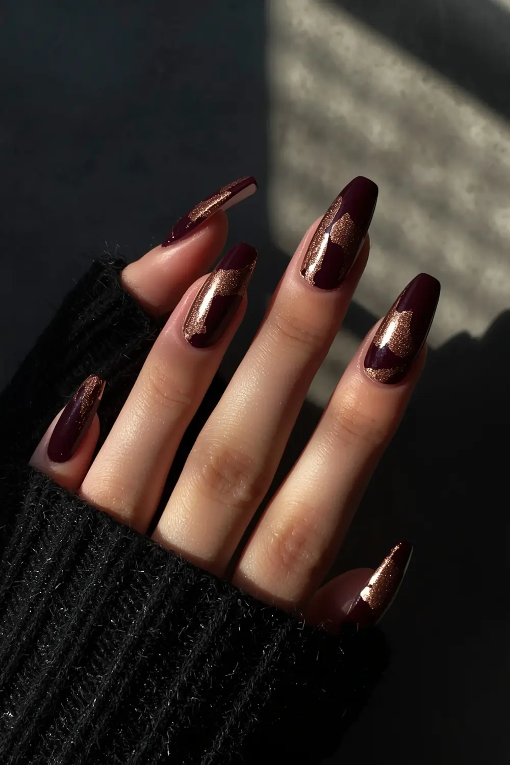 Abstract Cherry Chrome Smudge