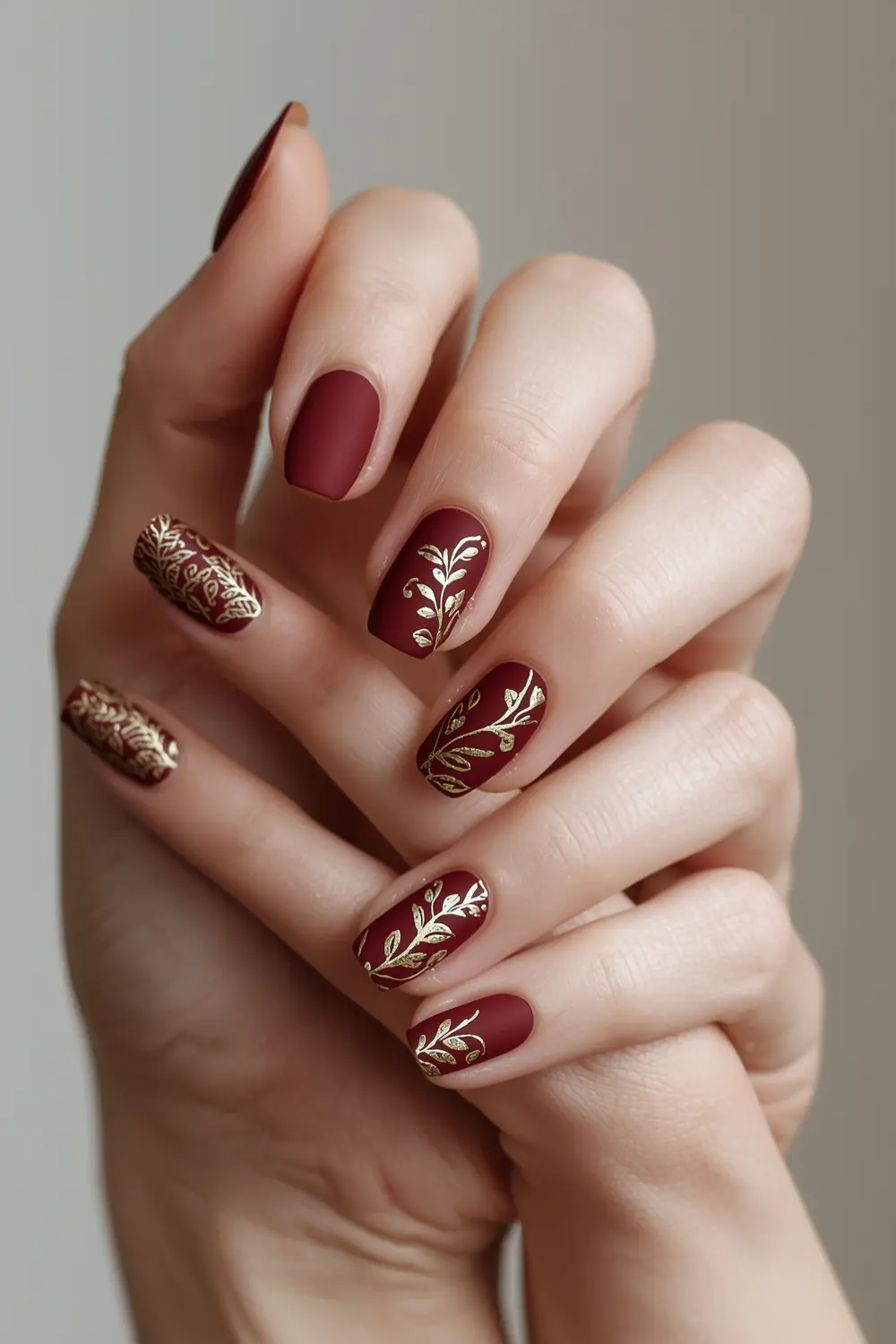 Chrome Leaf & Vine Accent