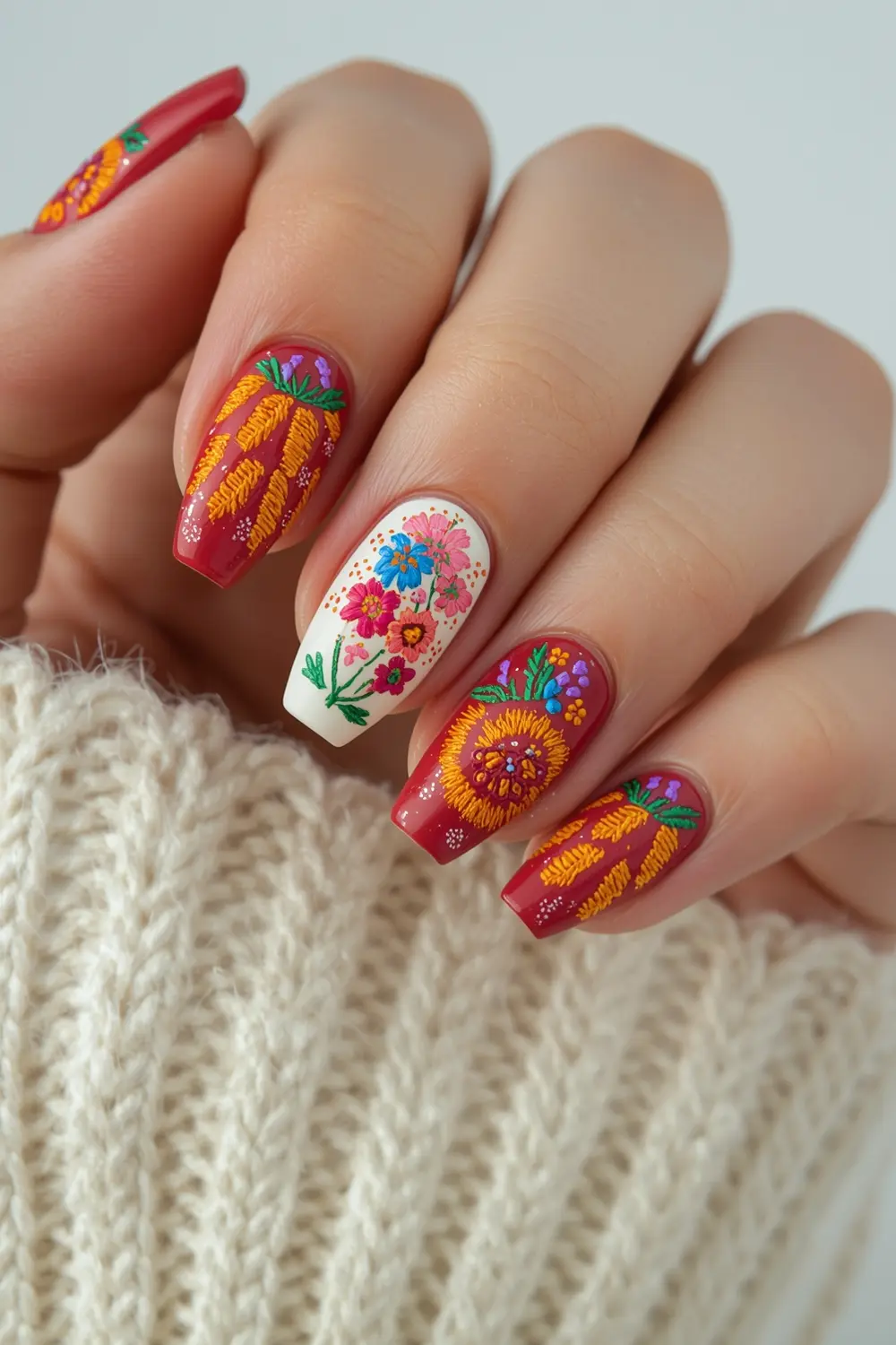 Fiesta Floral Embroidery