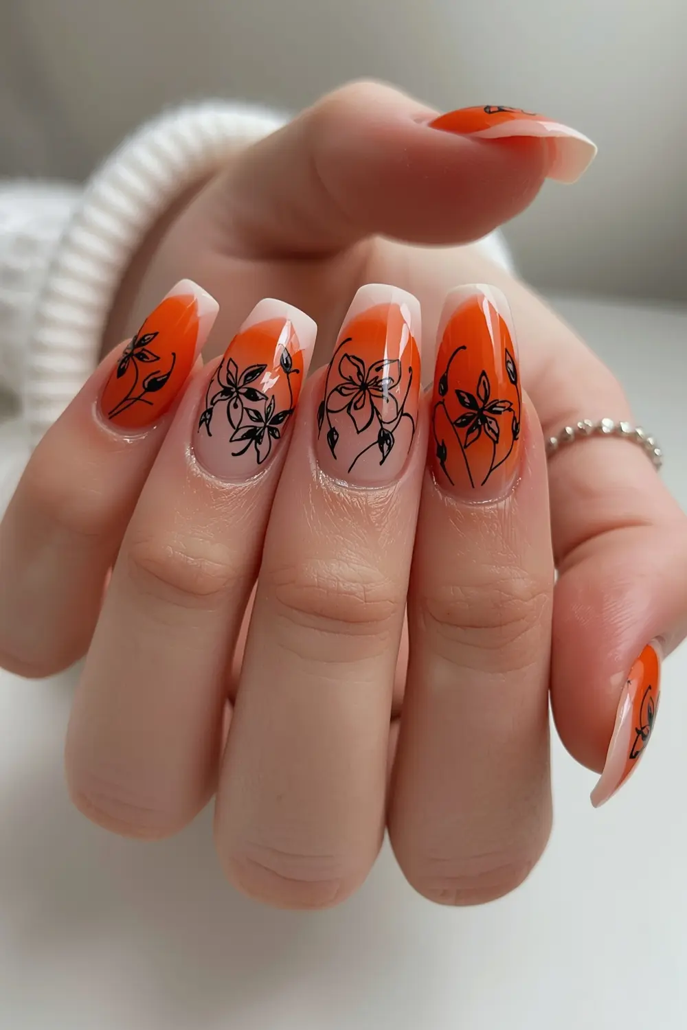 Marigold Petal French Tips