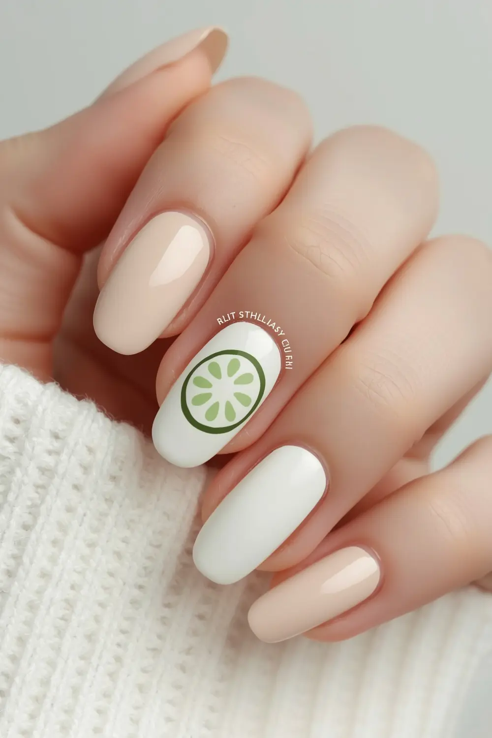 Minimalist Lime Slice Outline