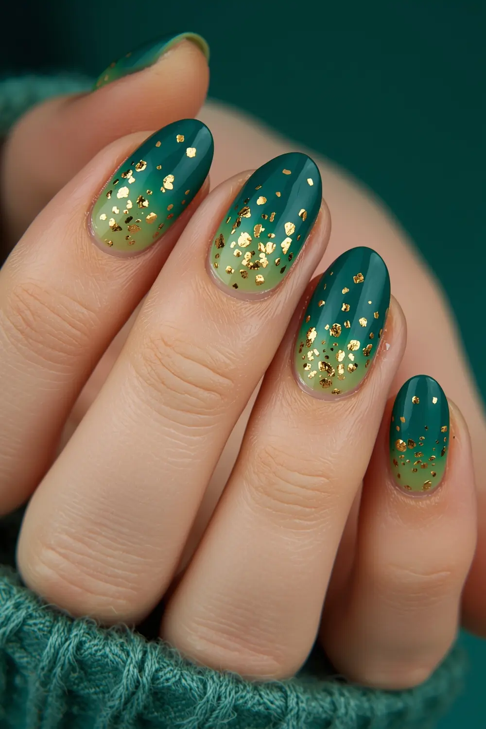 Mojito Ombré with Gold Flake