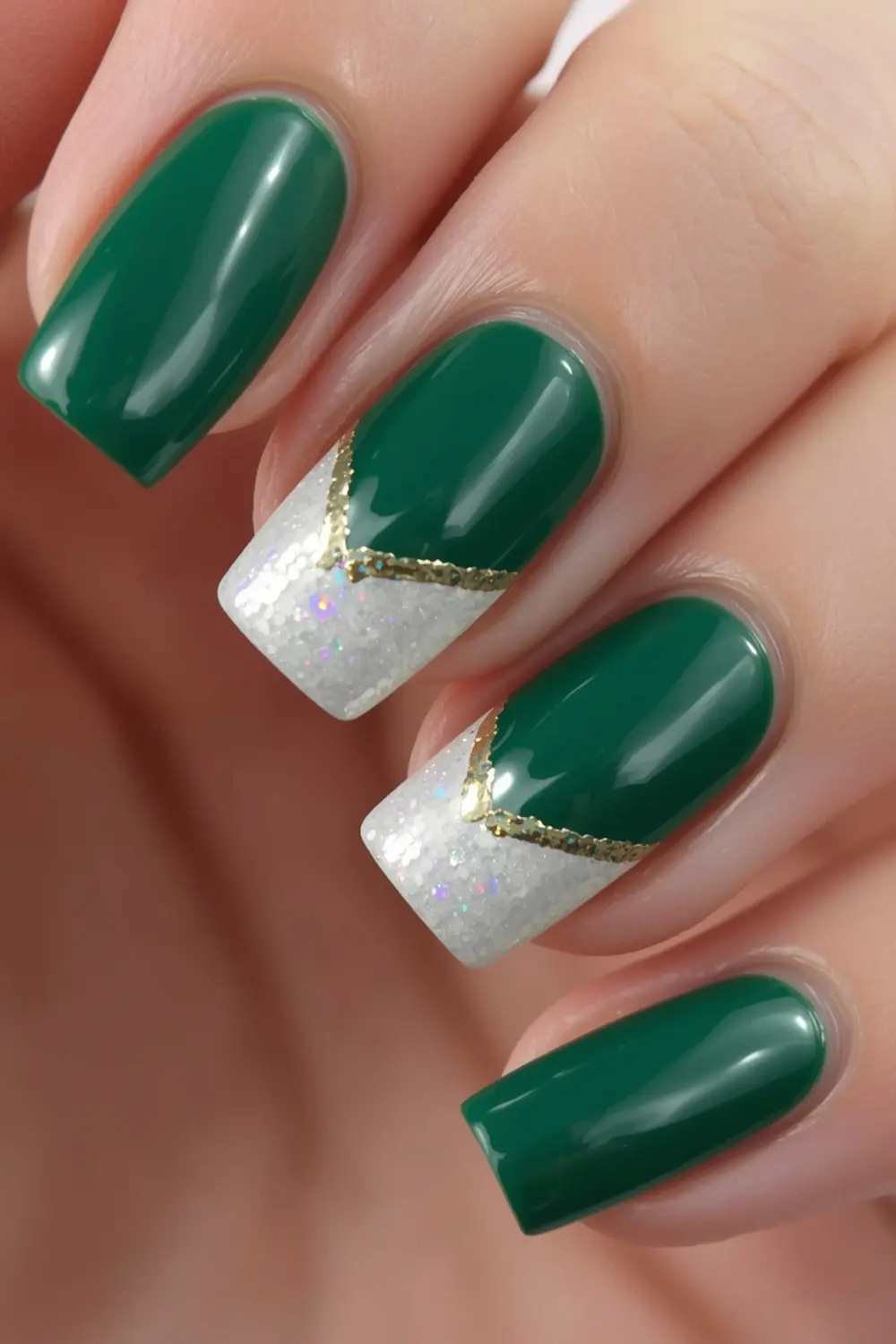 Mojito Sugar Rim Accent Nail