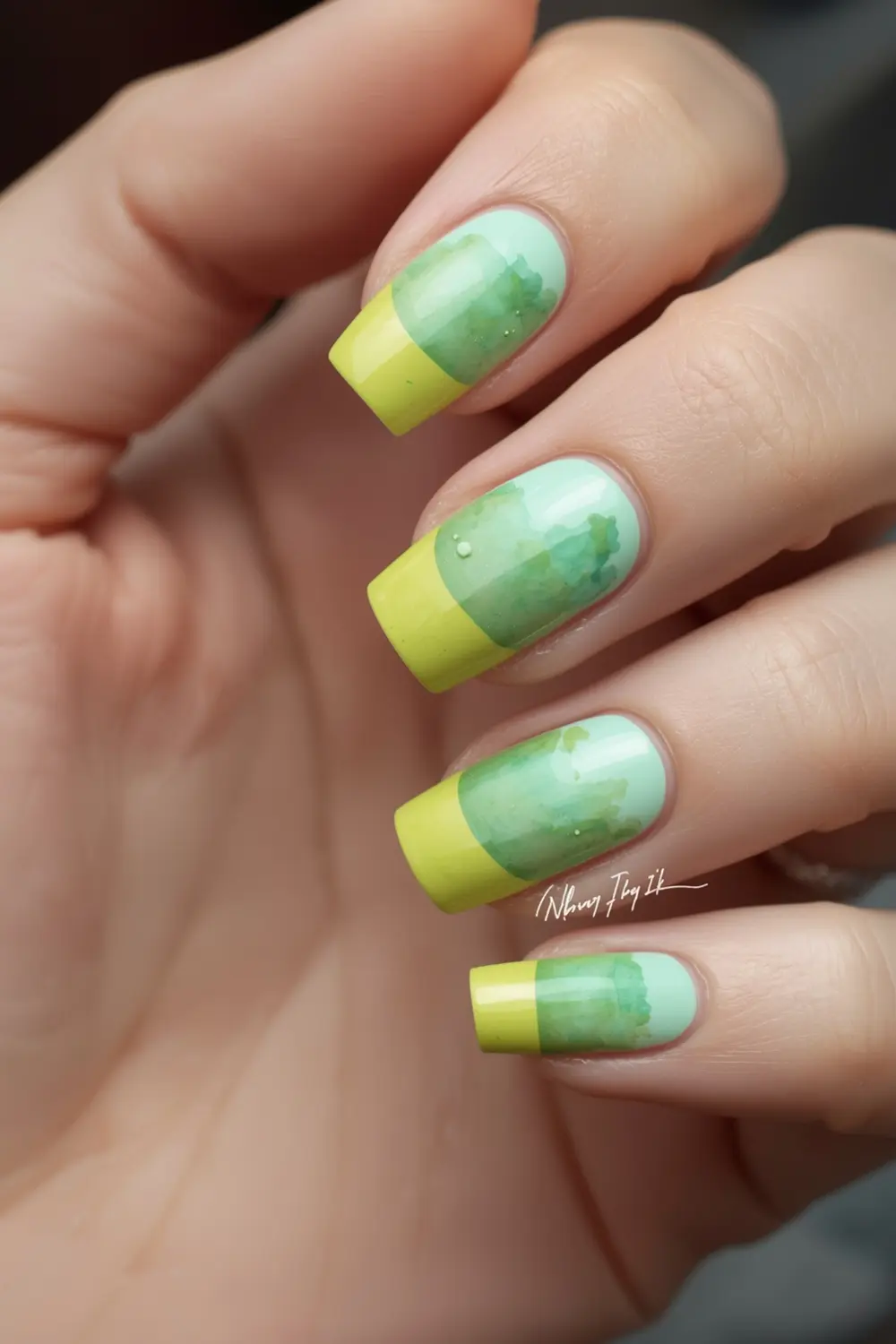 Muddled Mint & Lime French Tips