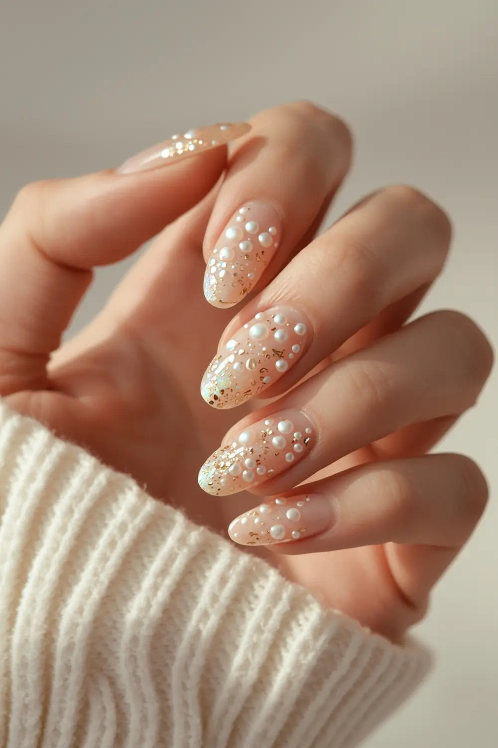 Pearl & Gold Chrome Embellishment